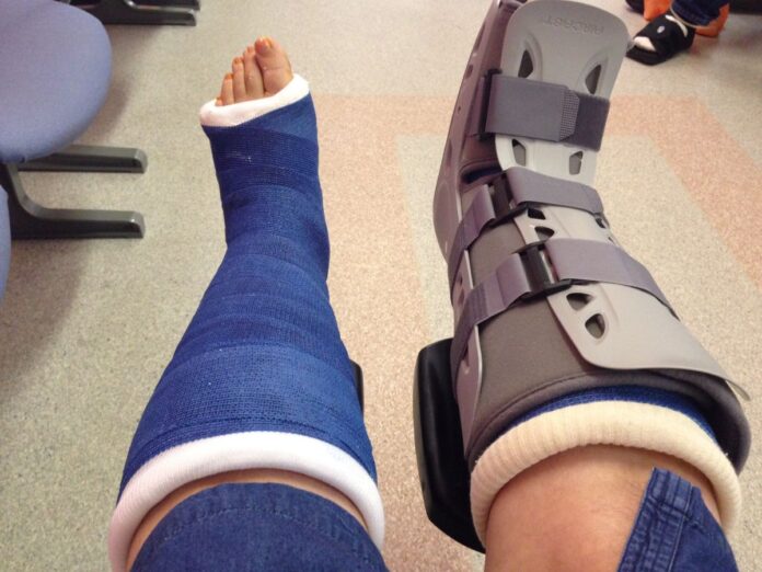 closed toe post op shoe